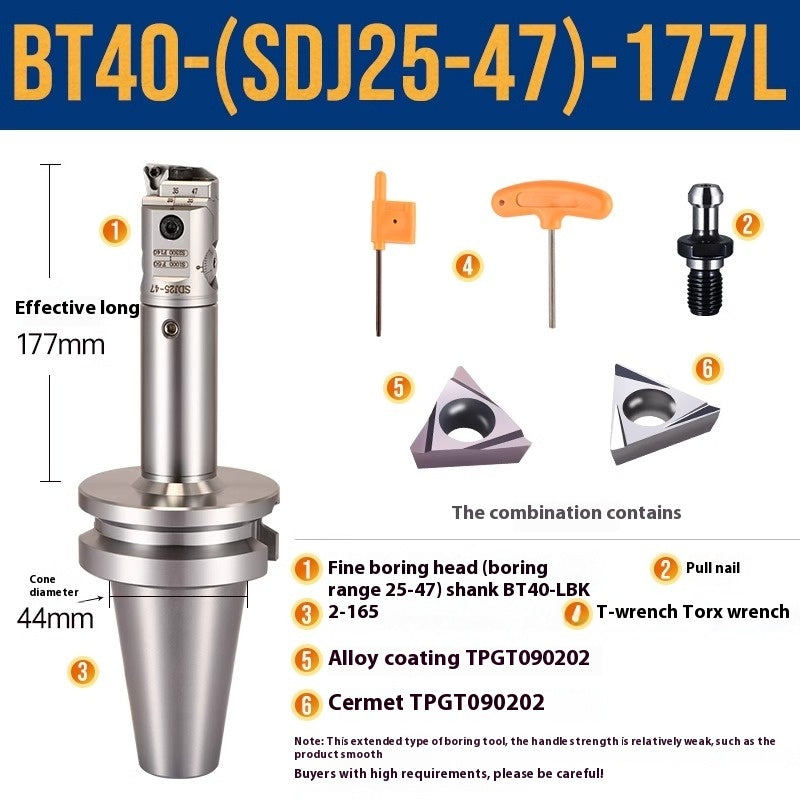 1071-SDJ Fine Boring Tools Fine Boring Heads Adjustable BT40 Fine Boring Tools Set Machining Center Small Bore Fine Boring Tools Shandong Denso Pricision Tools Co.,Ltd.